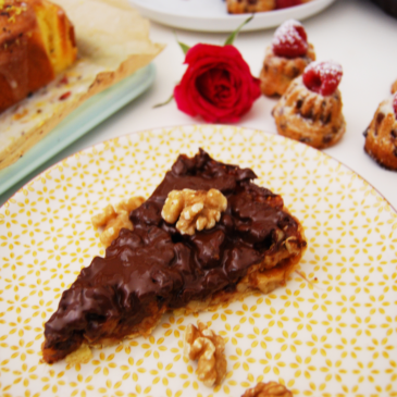 Glutenfreie Kuchen Schoko-Walnuss Tarte